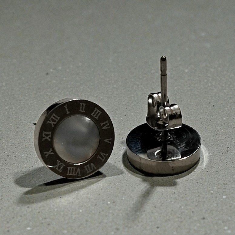Petite Roman Numeral Studs