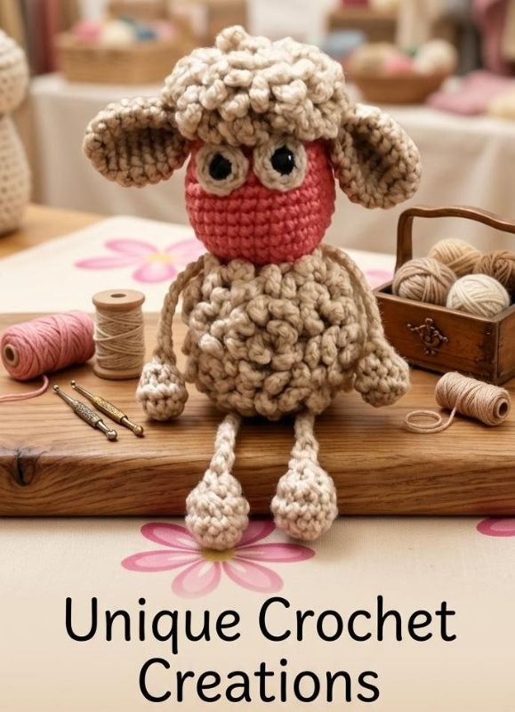 Crochet Sheep Charm