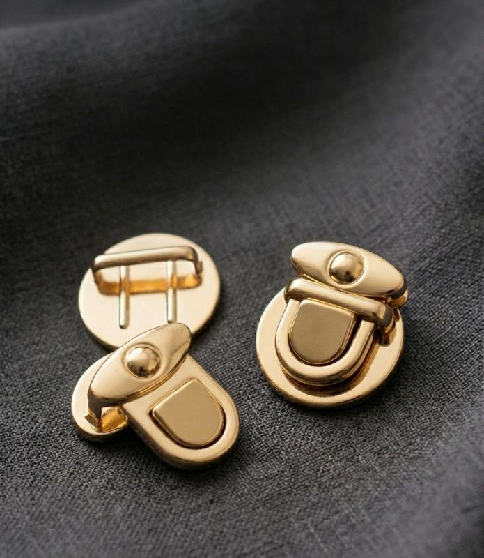 Premium Round Metal Thumb Turn Lock for Bags