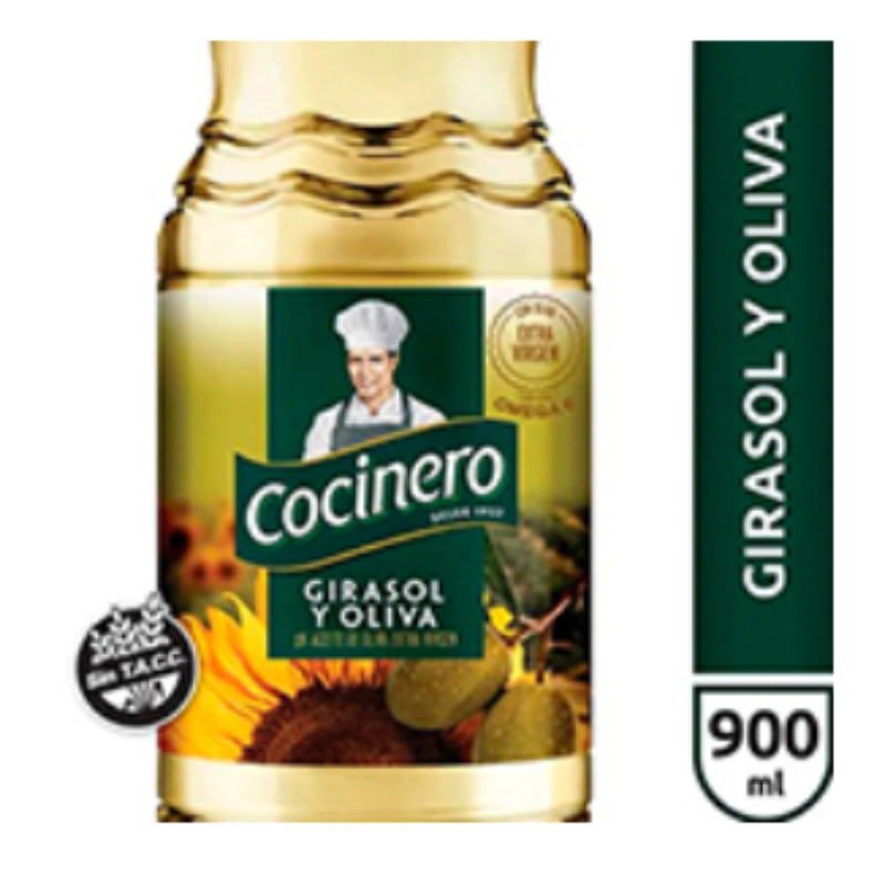 Aceite de Girasol y Oliva COCINERO