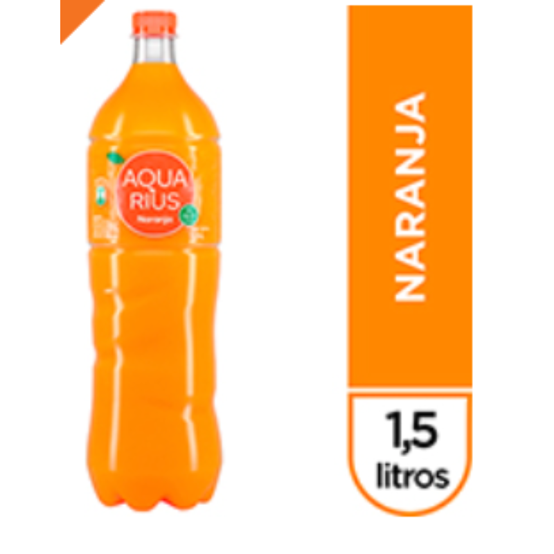 Agua Saborizada Naranja s/Gas. AQUARIUS