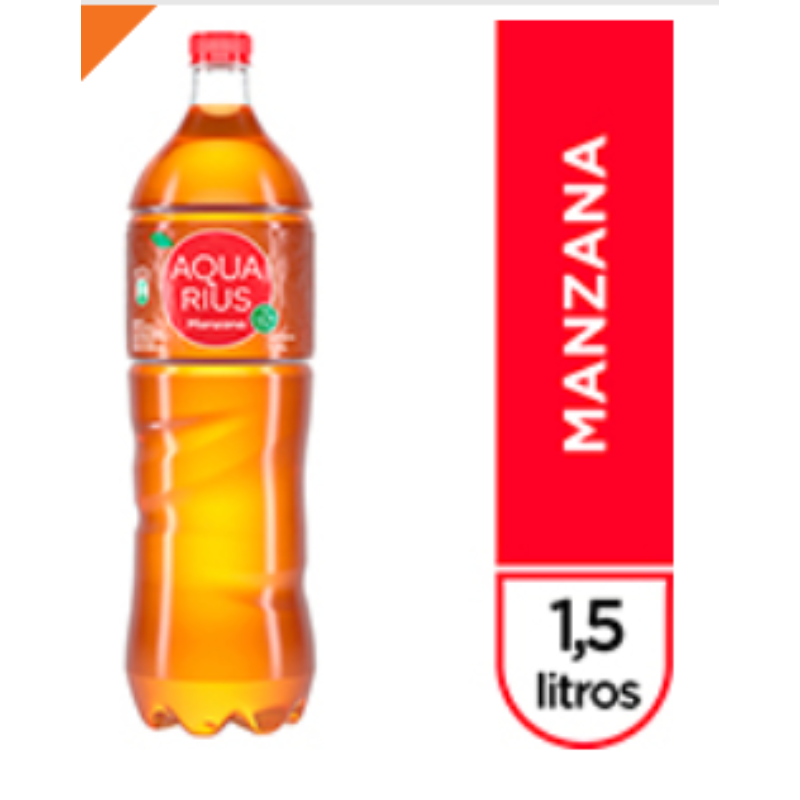 Agua Saborizada Manzana s/Gas. AQUARIUS