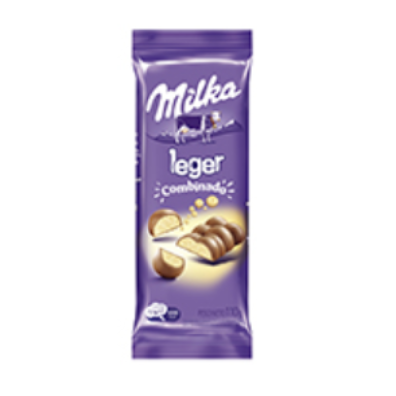 Chocolate Leger Almendras. MILKA