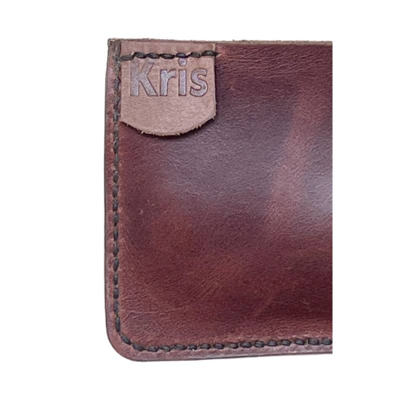 Solid Classic and Elegant Genuine Leather Brown Clutch