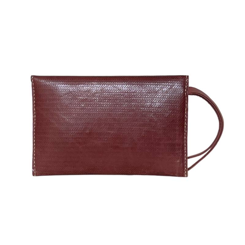 Textured Rustic Romance Genuine Leather Brown Envelope Bag