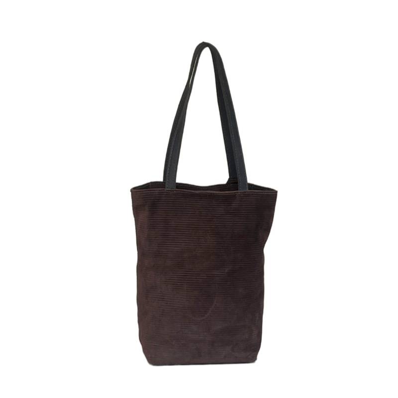 Textured Trendy Genuine Leather Tote Shoulder Bag