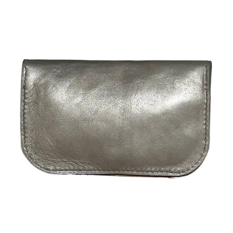 Solid Chic & Compact Genuine Leather Gold Clutch Companion