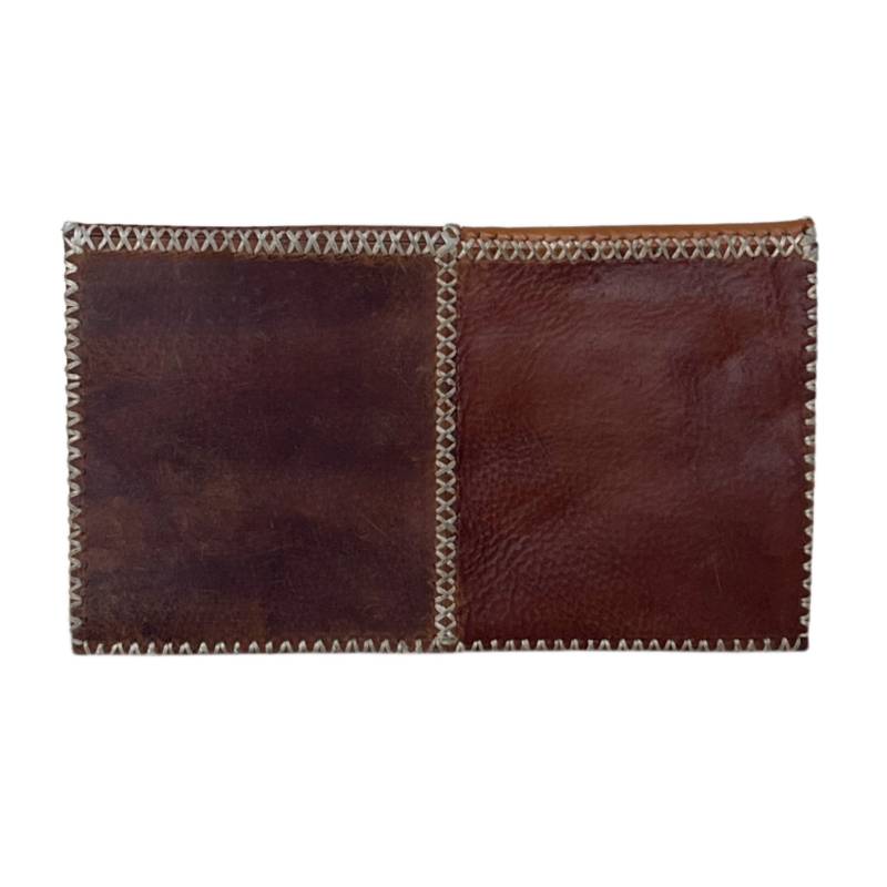 Solid Distress and Urban Explorer Genuine Leather Brown Clutch Purse