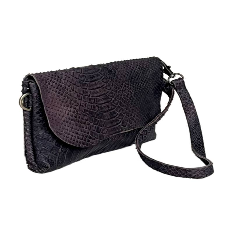 Textured Versatile Genuine Leather Brown Wristlet Wallet