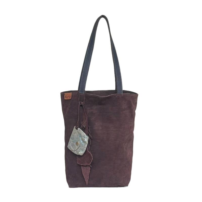 Textured Trendy Genuine Leather Tote Shoulder Bag