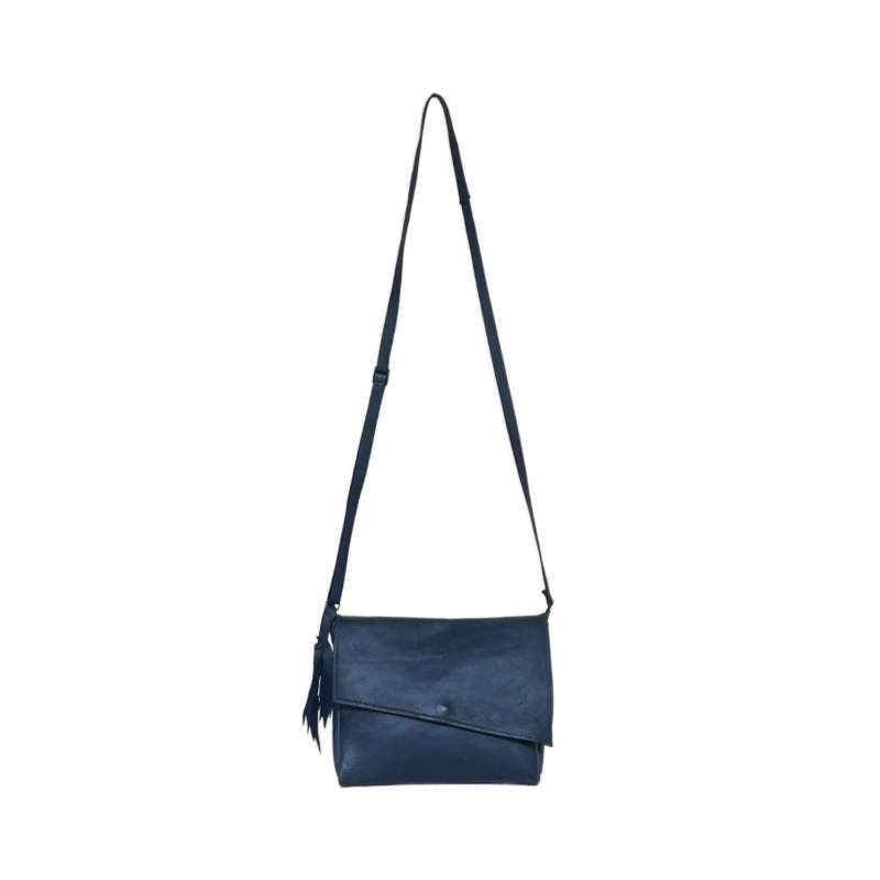 Solid Urban Explorer Genuine Leather Dark Blue Sling Bag