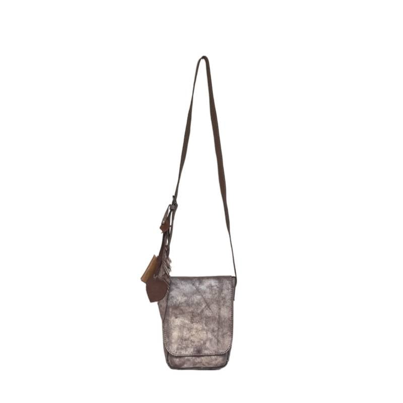 Textured Urban Explorer Genuine Leather Sand Sling Bag