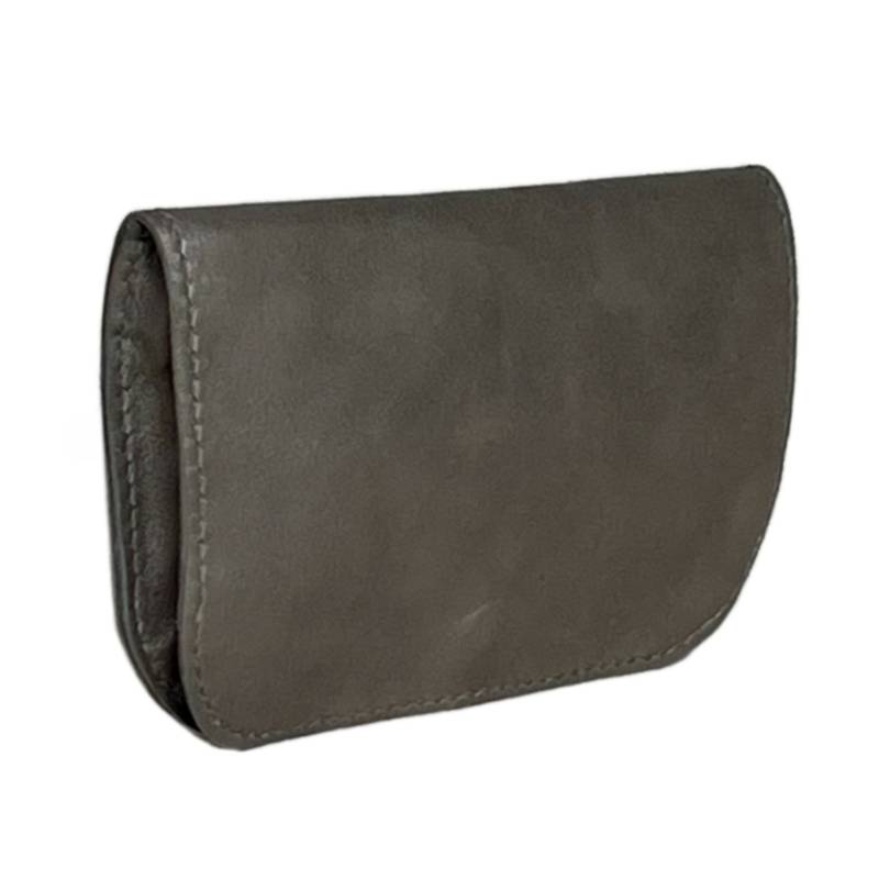 Solid Chic & Compact Genuine Leather Gold Clutch Companion