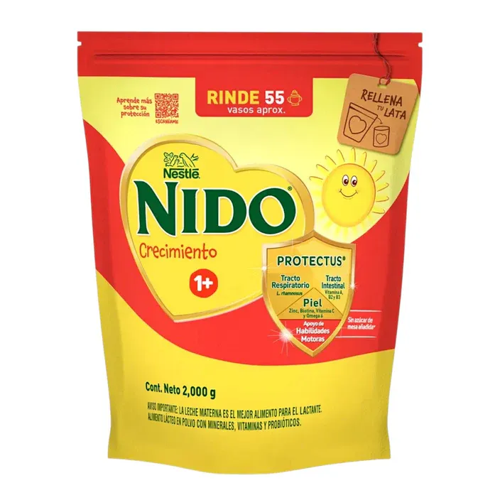 Leche en Polvo Nido Crecimiento 1+ Bolsa 2000g