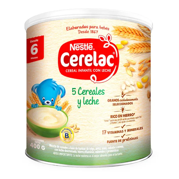 Cereal 5 Cereales y Leche 400g