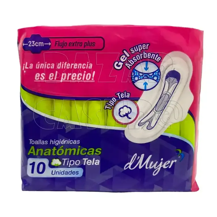 D Mujer Toallas Higienicas Anatomicas Tipo Tela