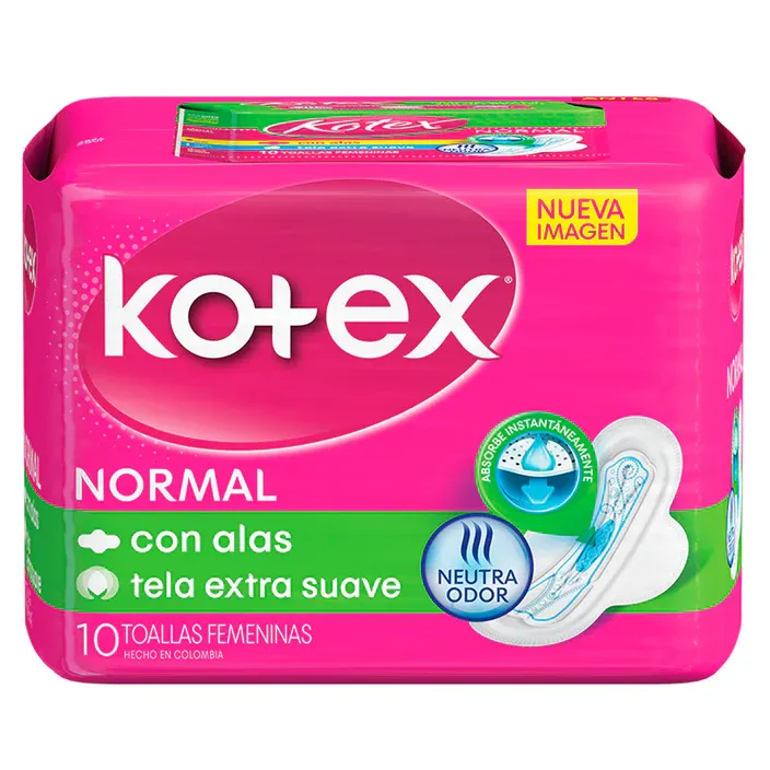 Kotex Normal Tela con Alas