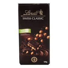 LINDT DARK HAZELNUT 100G