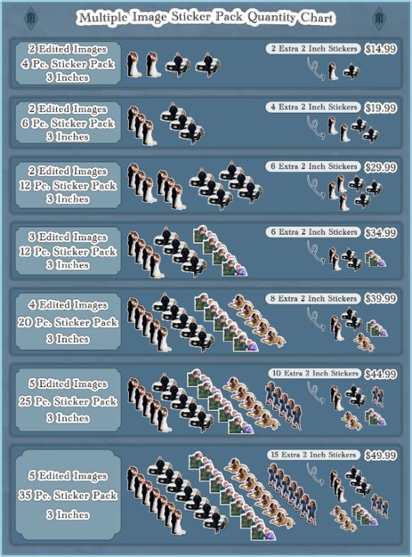 Multiple Image Sticker Packs