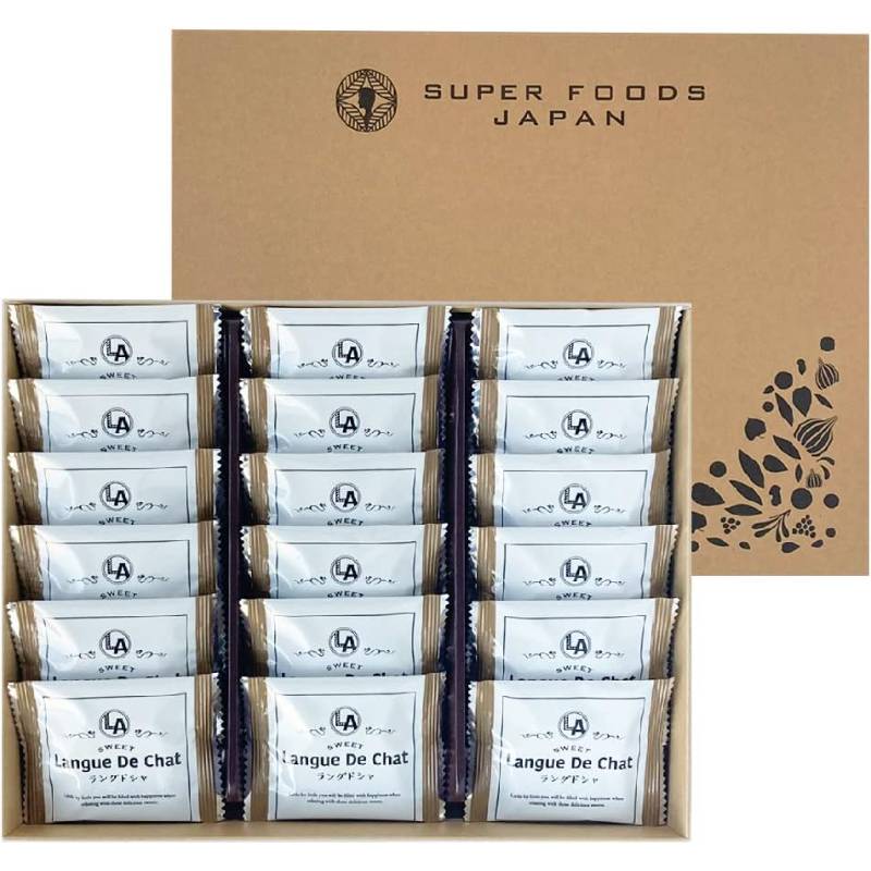 【Super Food Japan】Super Food 黑芝麻夾心餅 18枚入 BSW1003
