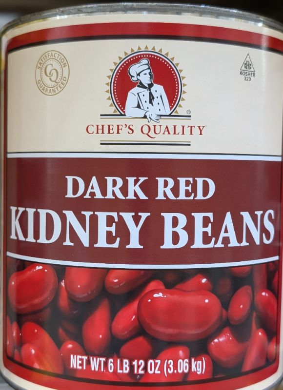 Dark Red Kidney Beans Tin Can 6LB