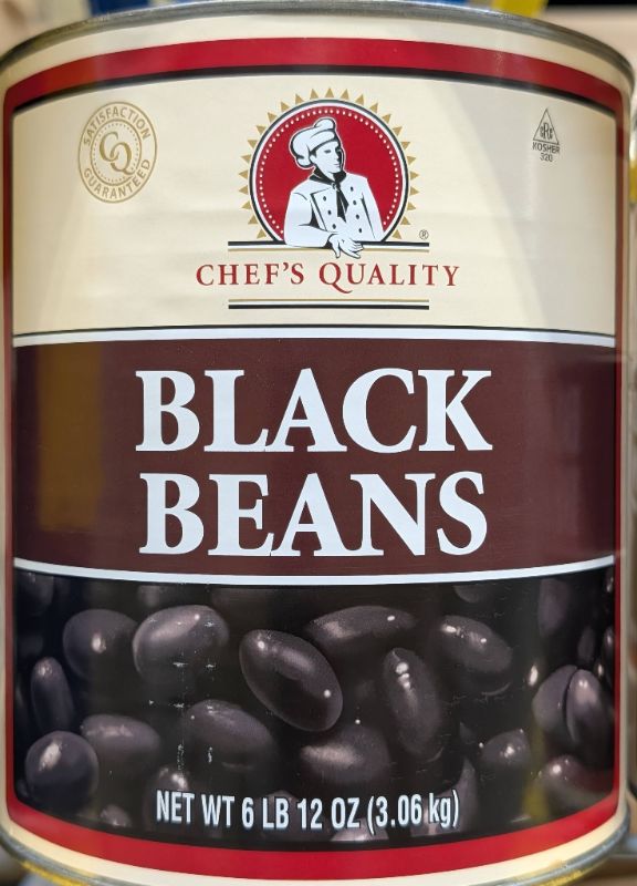 Black Beans Tin Can 6LB