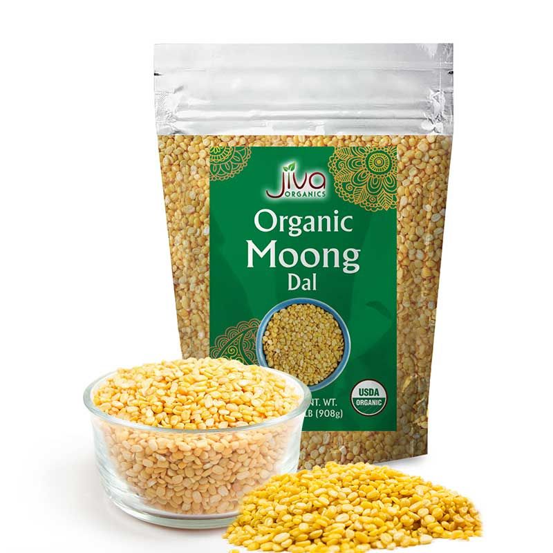 Moong Dal Split yellow 2LB Jiva Org