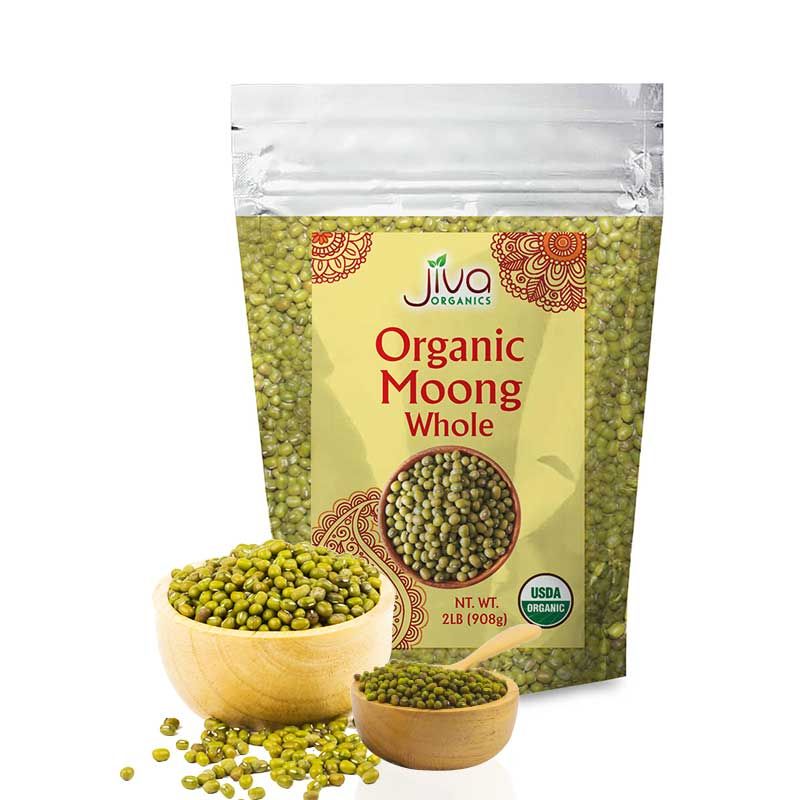 Moong Dal Whole 2LB Jiva Org