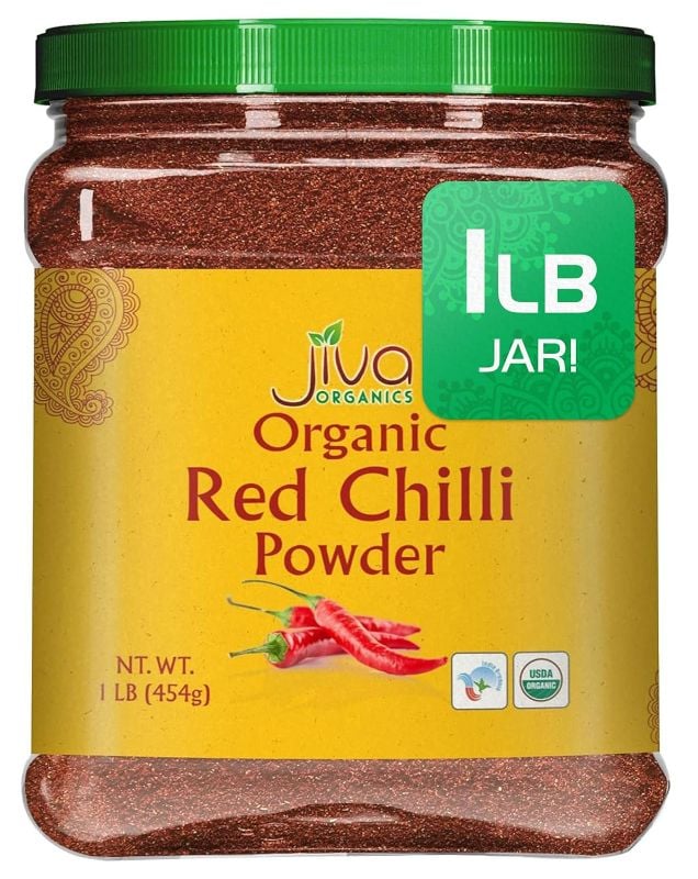 Chili powder 1LB Jar JIVA ORG