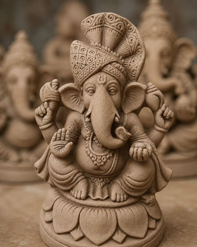 11 inches Pheta Ganesha
