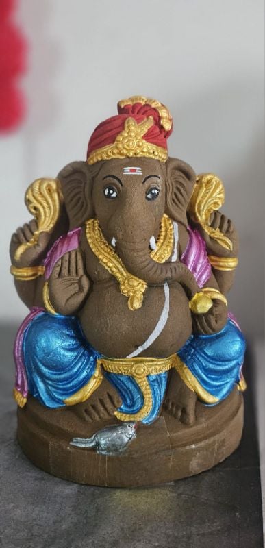 7.5 inches Ganesha with Pagdi