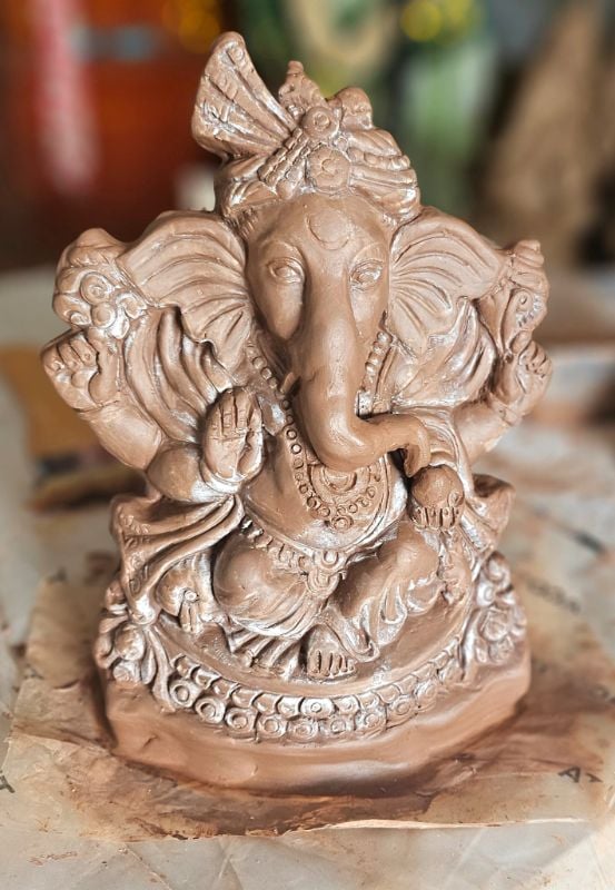 9.5 inches Turban Ganesha