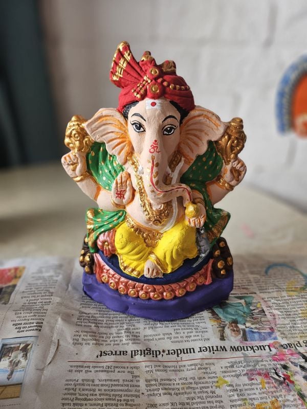 9.5 inches Turban Ganesha