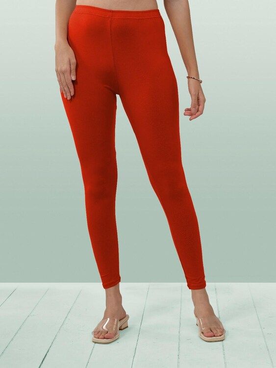 Lyra Ankle Leggings (Free Size) Tomato Red: 1 Unit