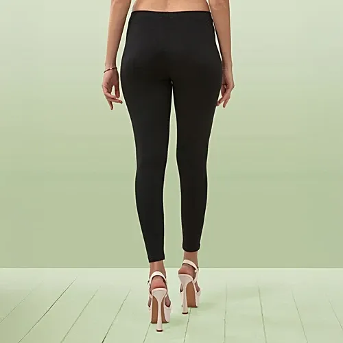 Lyra Ankle Leggings (Free Size) Black Plus: 1 Unit