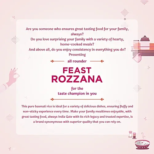 India Gate Pure Basmati Rice Feast Rozzana