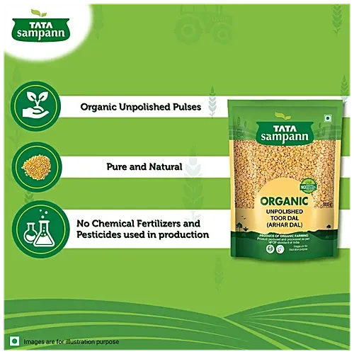 Tata Sampann Organic Unpolished Toor Dal