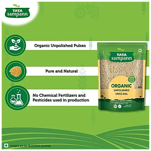 Tata Sampann Organic Unpolished Urad Dal