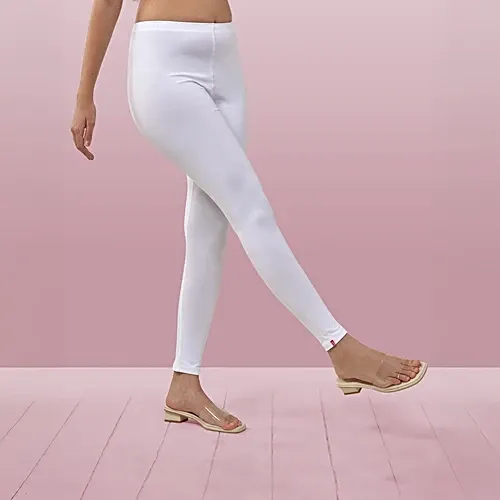 Lyra Ankle Leggings (Free Size) White: 1 Unit