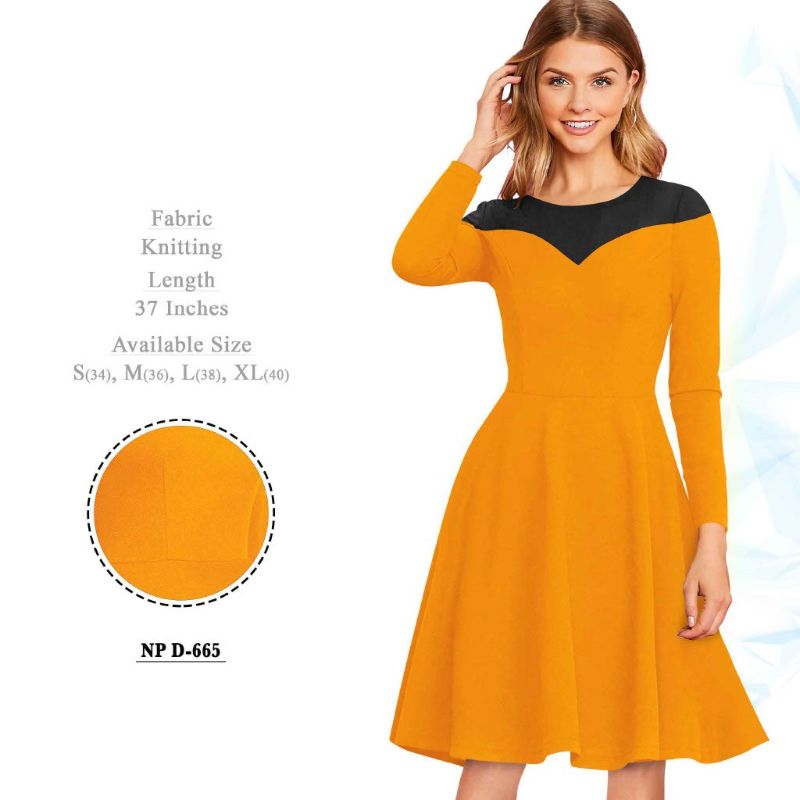 WOMEN'S  KNITTED FABRIC ONE PIECE