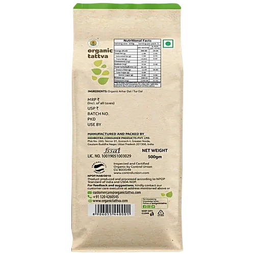 Organic Tattva Arhar Tur Dal