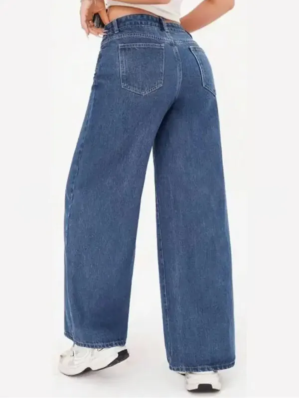 Women's Baggy Mid-Rise Jeans