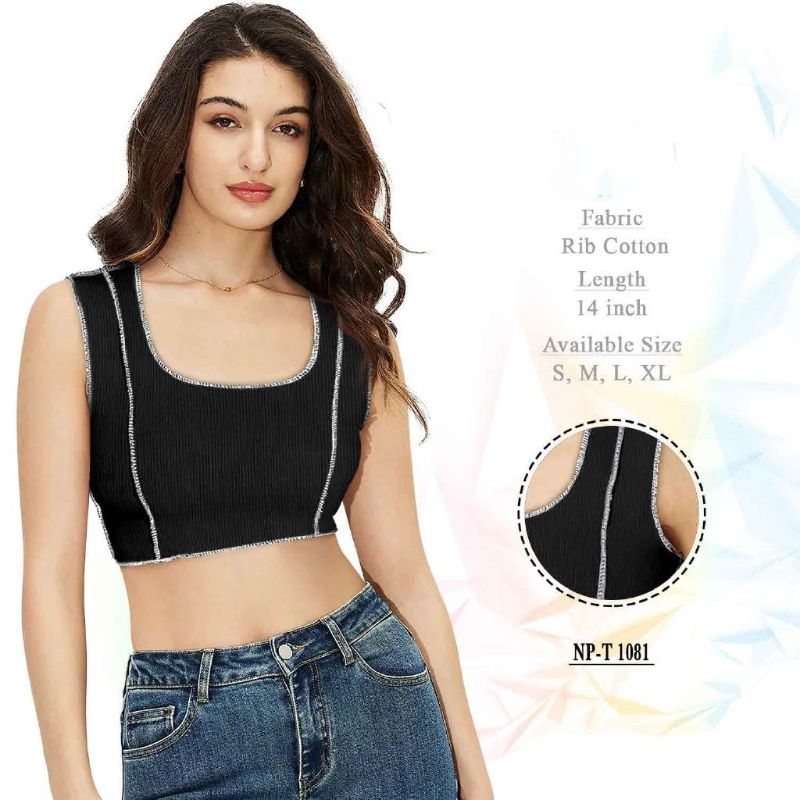 GIRLS KNITTED CROP TOP