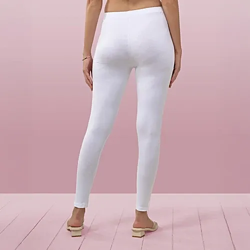 Lyra Ankle Leggings (Free Size) White: 1 Unit
