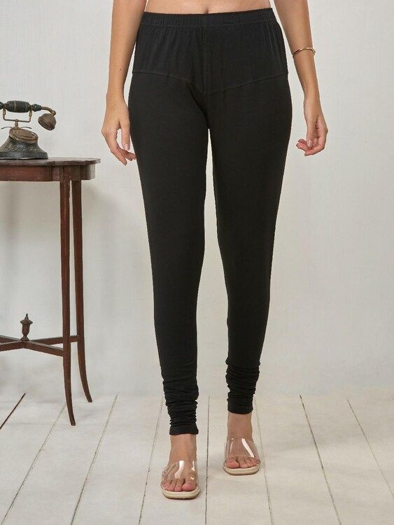 Lyra Churidar Leggings (Free Size) Black Plus: 1 Unit