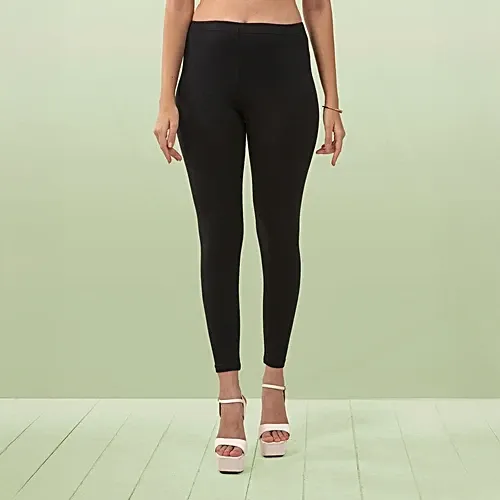 Lyra Ankle Leggings (Free Size) Black Plus: 1 Unit