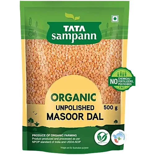 Tata Sampan Organic Unpolished Masoor Dal