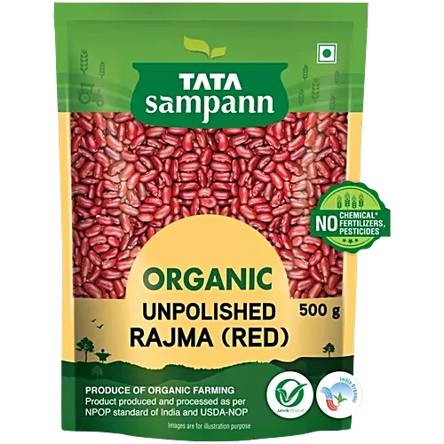 Tata Sampann Organic Unpolished Rajma Red