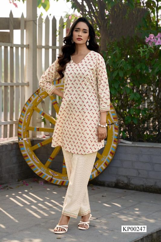 WOMEN'S COTTON FLEX PRINTED CO-ORD SET