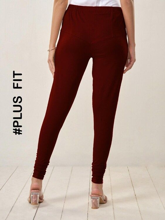Lyra Churidar Leggings (Free Size) Maroon: 1 Unit